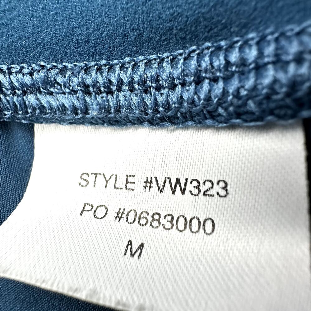 Vuori Daily Leggings 7/8 High Waist Drawstring Airbrushed Cosmo Blue Medium - Picture 3 of 5